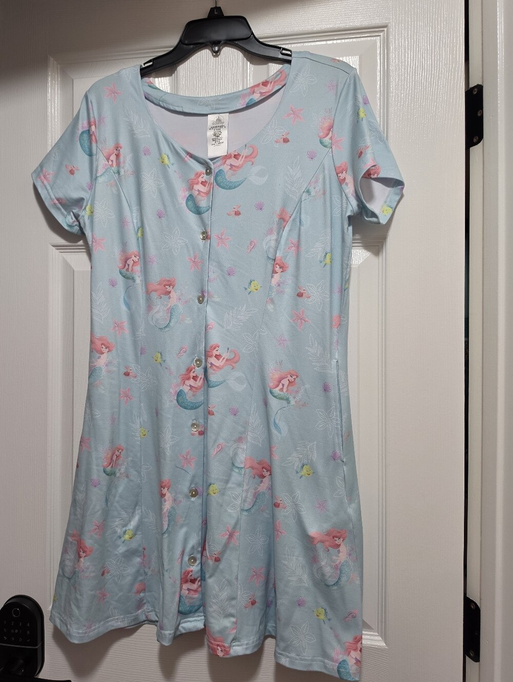 Disney Little Mermaid Button-Front Womens Dress